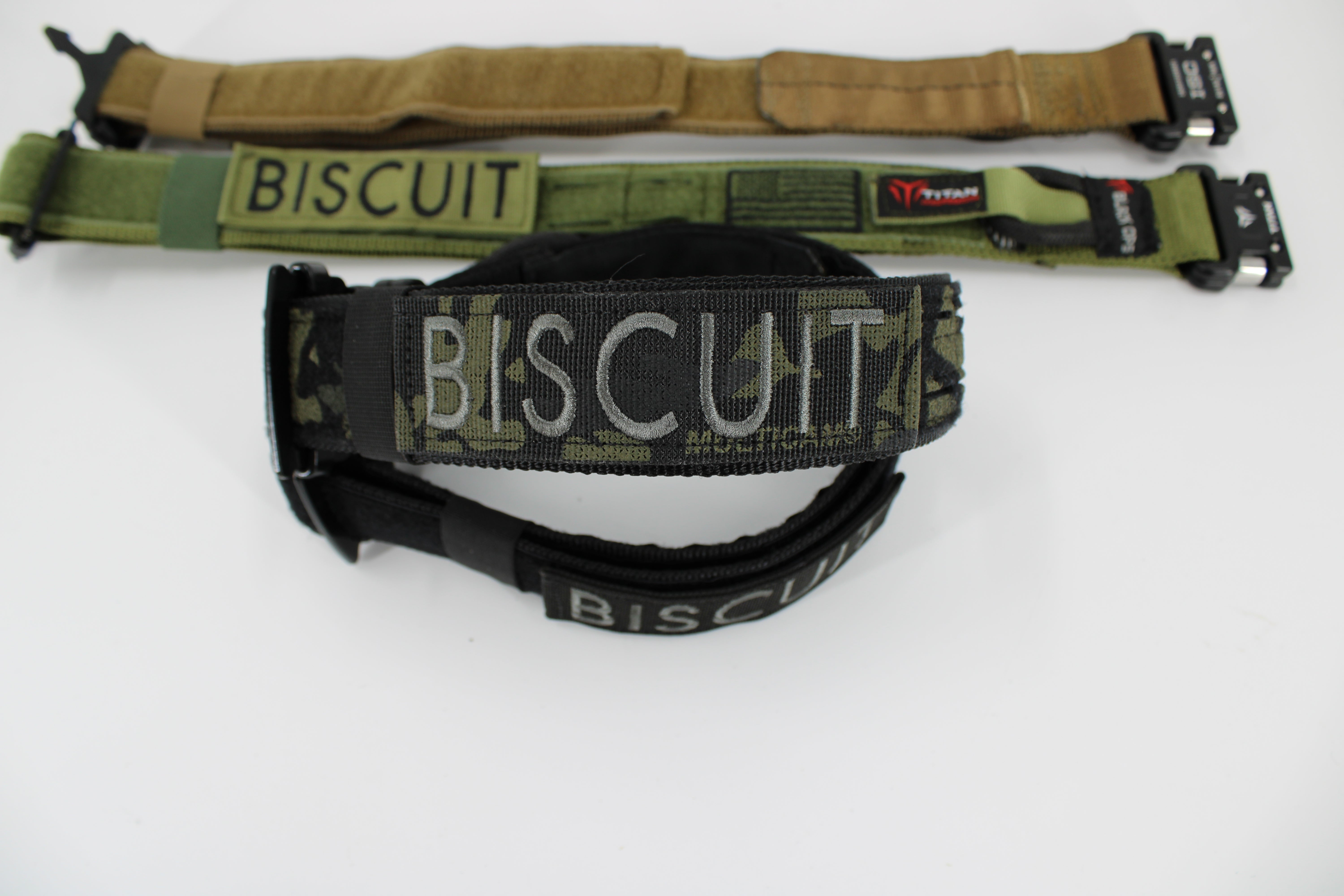 Black Ops Dog Collar featuring the silent Kevlar reinforced D-ring